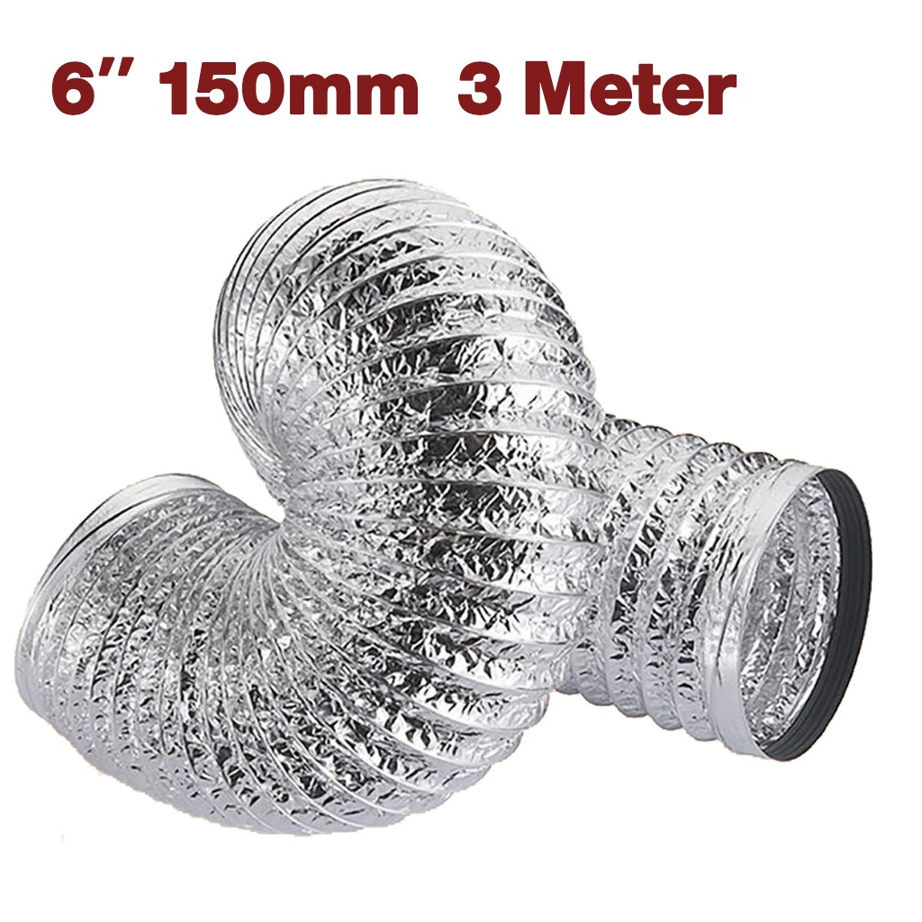 ALUMINIUM COOKER HOOD EXHAUST FLEXIBLE DUCTING HOSE (4