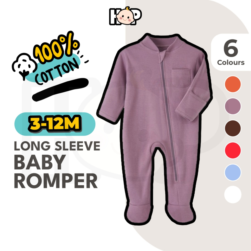 Long Sleeve Baby Romper (3-12 Months) Kids Romper Newborn Jumpsuit Baby ...