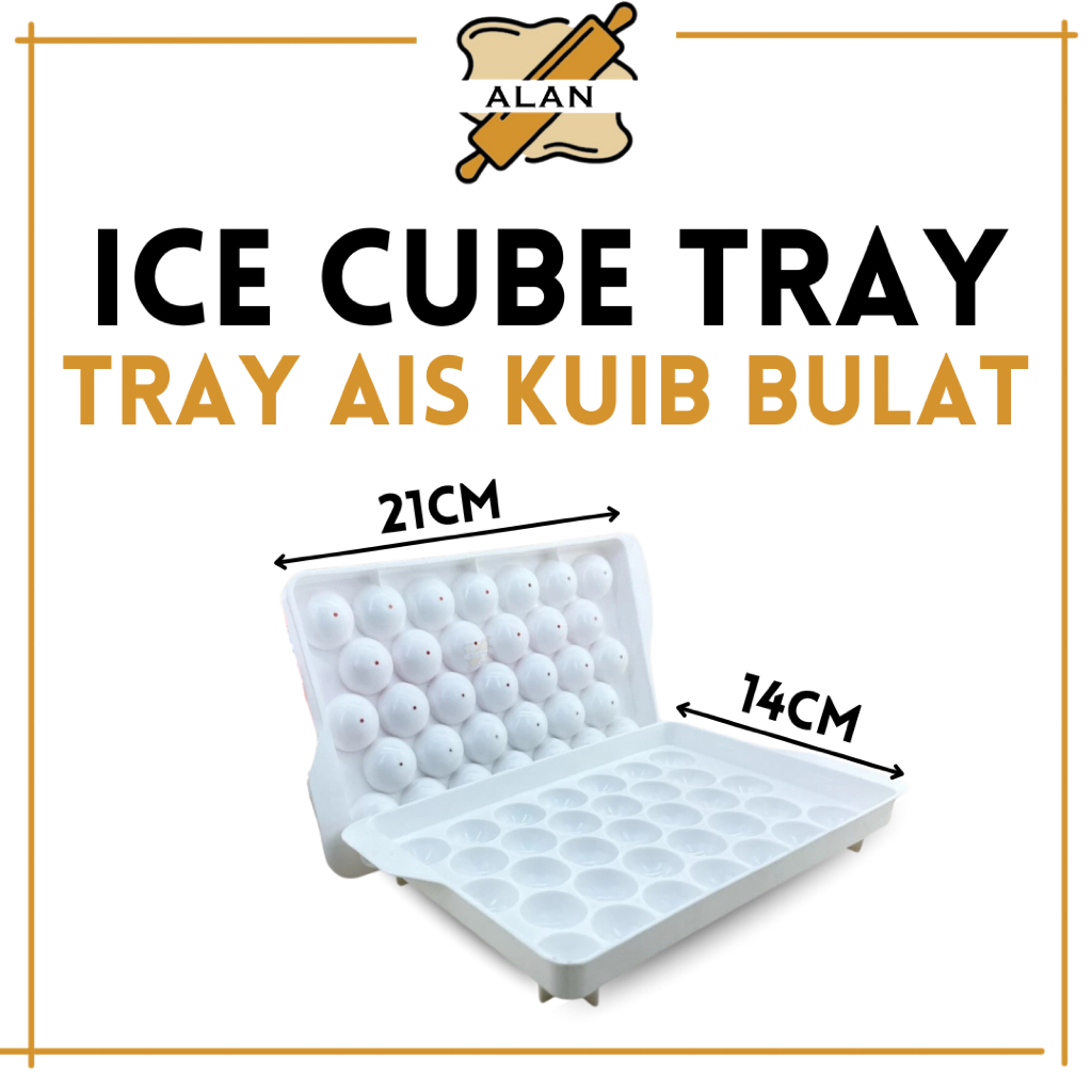 TRAY AIS KUIB BULAT | ICE CUBE TRAY ROUND | 球形冰块模 | Shopee Malaysia