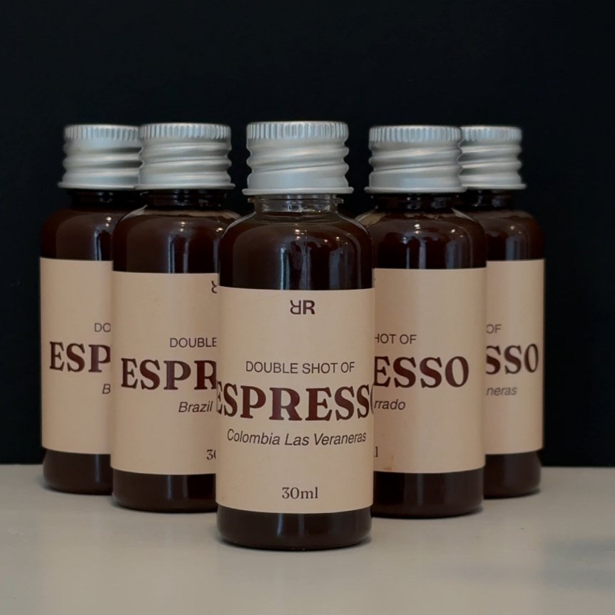 (ROASTED ROCKS) 100% Arabica Espresso Shot 30ml - Single-Origin Brazil ...