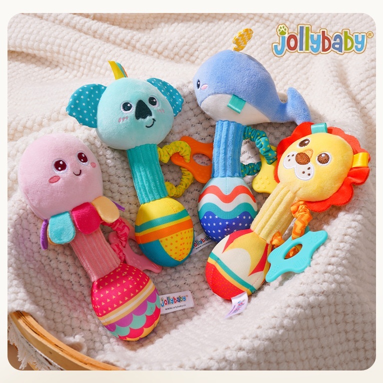 Jollybaby Baby Hand Rattle Toy With Teether Toy / Baby Toy / Baby ...