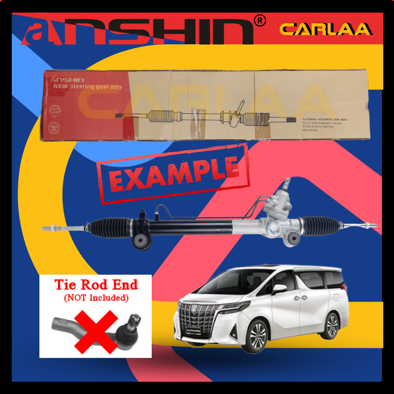 ANSHIN JAPAN Quality TOYOTA ALPHARD VELLFIRE AGH30 STEERING RACK ASSY ...
