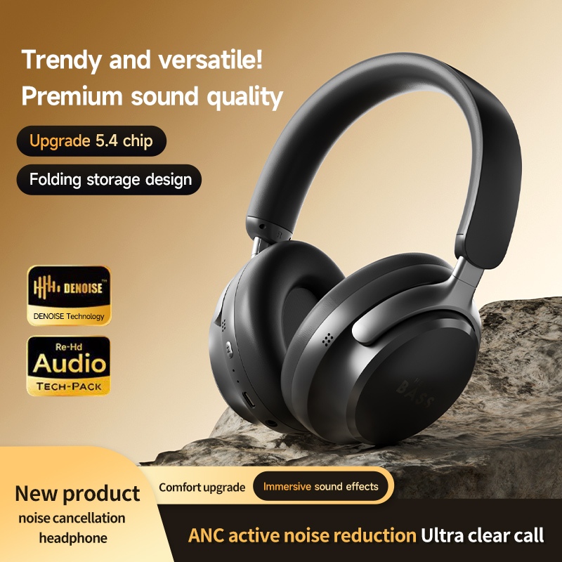 Heavy Bass 100 | Deep Bass Wireless Headphones | 90H Playtime | ANC ...