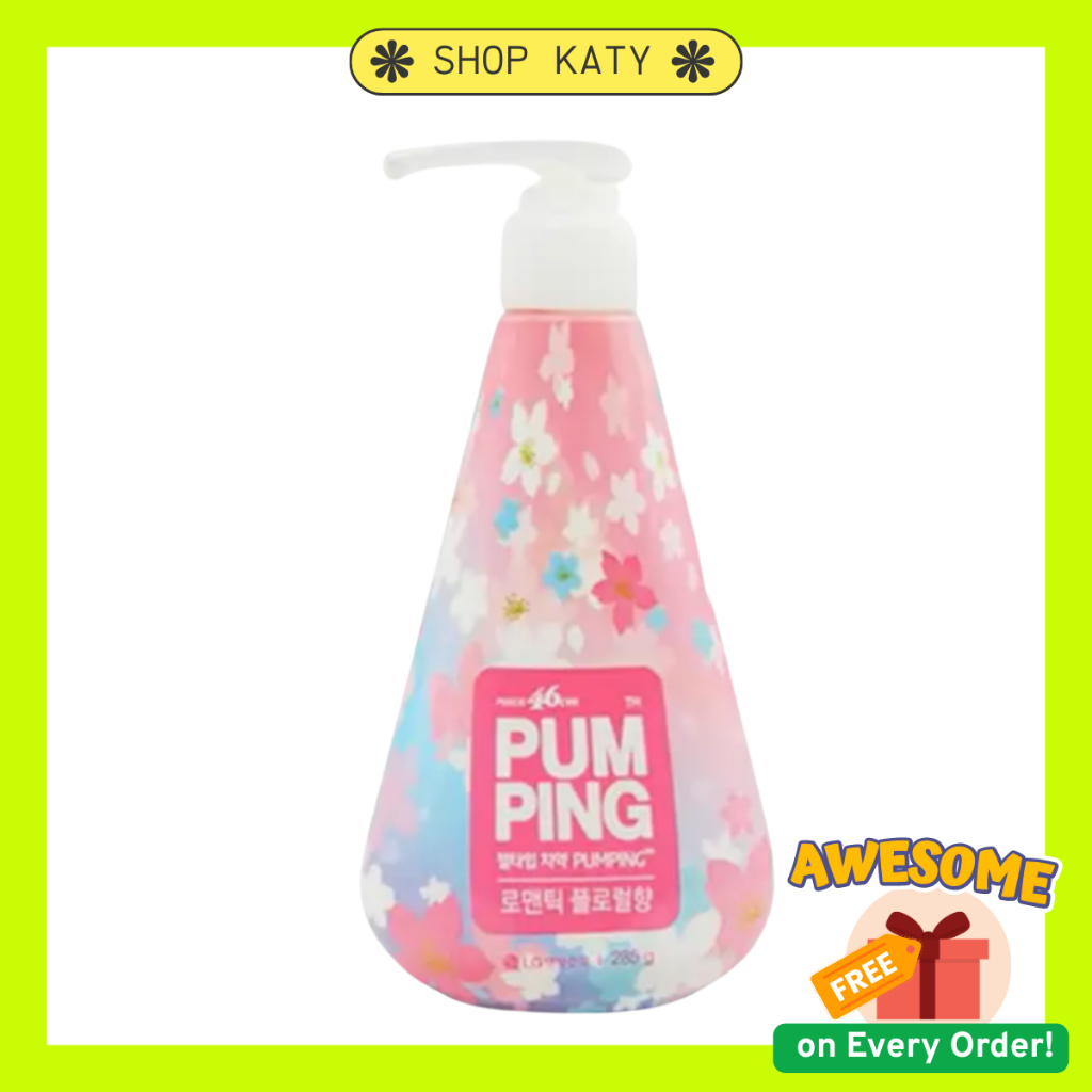 Perioe 46cm pumping toothpaste Romentic Floral 285g Korea LG Toothpaste ...