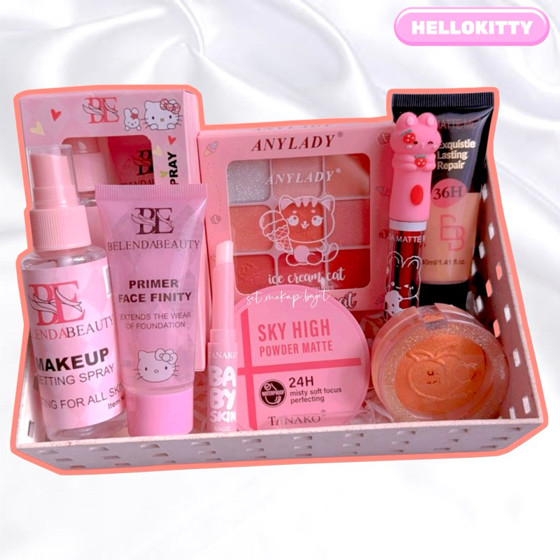 SET MAKEUP HELLOKITTY | SET MAKEUP SIMPLE ~ FACE MAKEUP SETS | Shopee ...