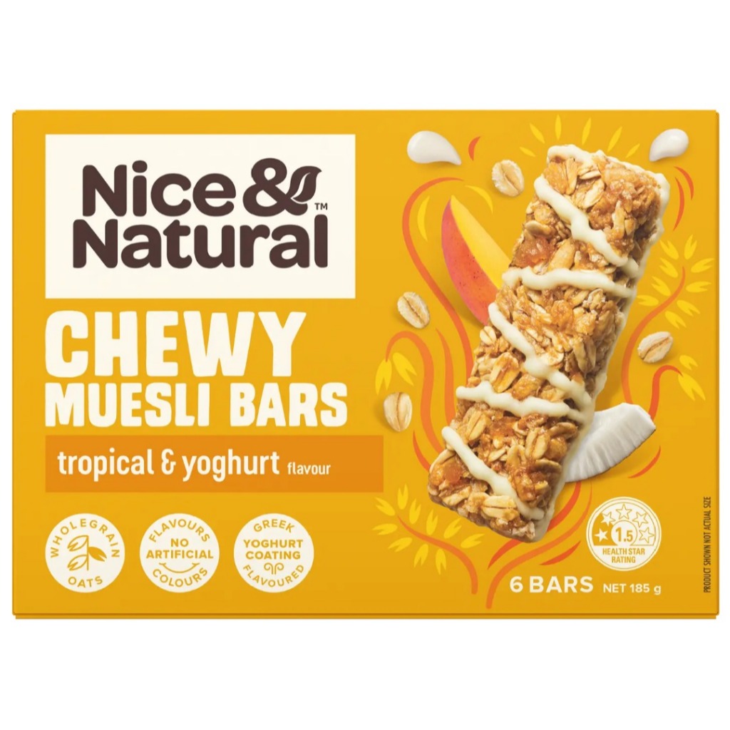 Nice & Natural Chewy Muesli Bar 185g | Shopee Malaysia