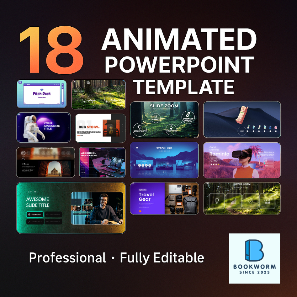 PPT Animation Template｜SlideZoom｜Morph Timeline｜Scrolling Slide｜Quiz ...