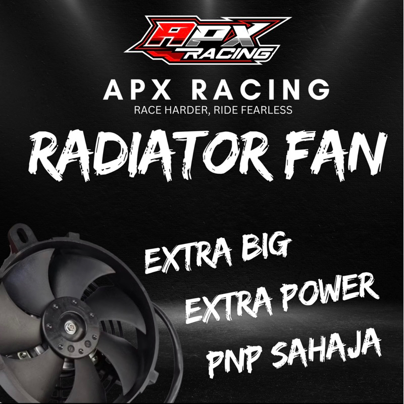 APX RACING RADIATOR KIPAS BESAR/ Y15ZR y16 LC135 RS150 SYM VF3i 185 ...