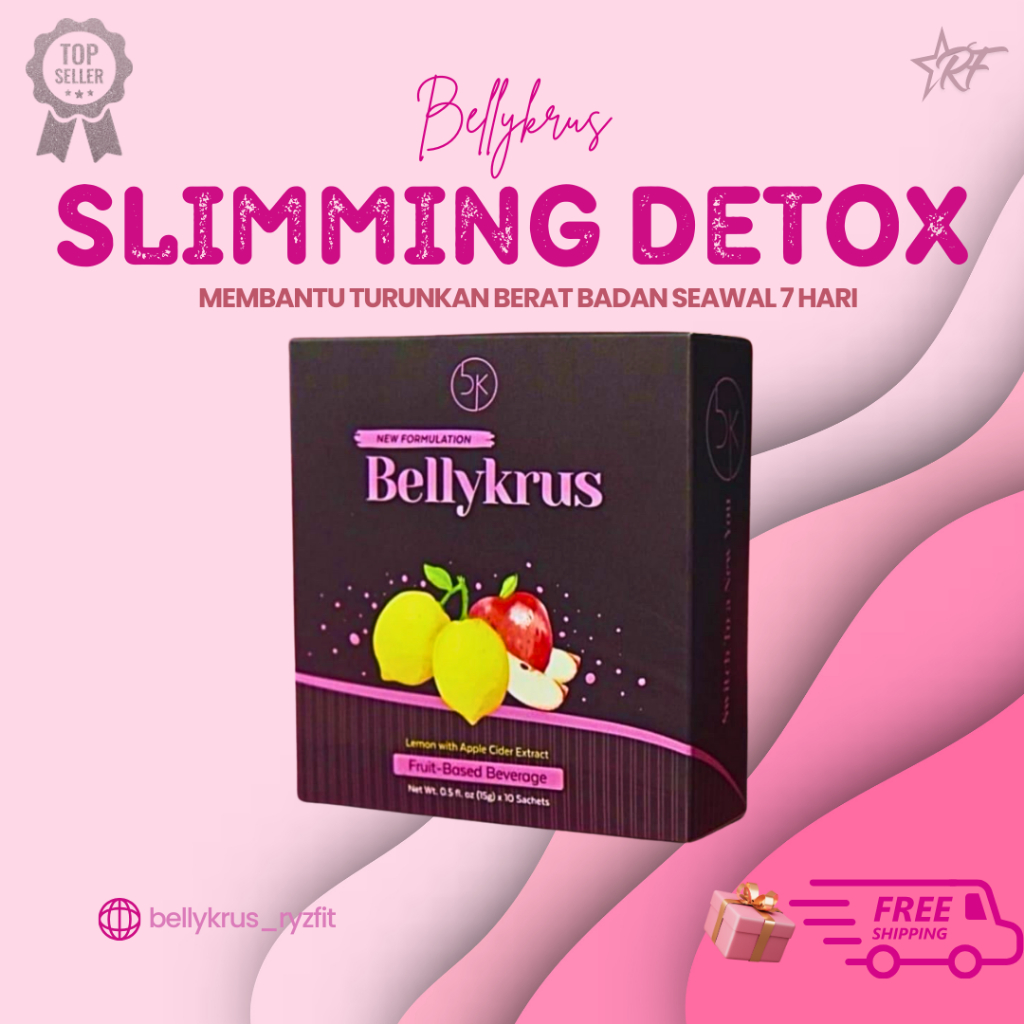 Bellykrus Minuman Fiber Detox Weight Loss Inchlos Lemon Mix Apple ...