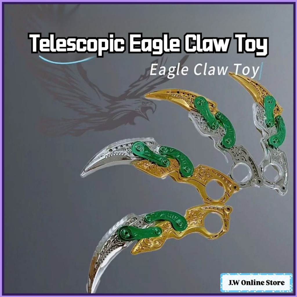 Telescopic Eagle Claw Folding Toy Electroplating Model Hot Yonger High ...