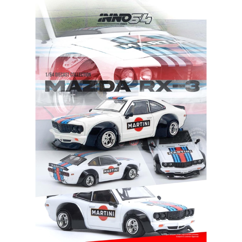 INNO MODELS INNO64 1/64 IN64-RX3-MTN MAZDA SAVANNA RX3 