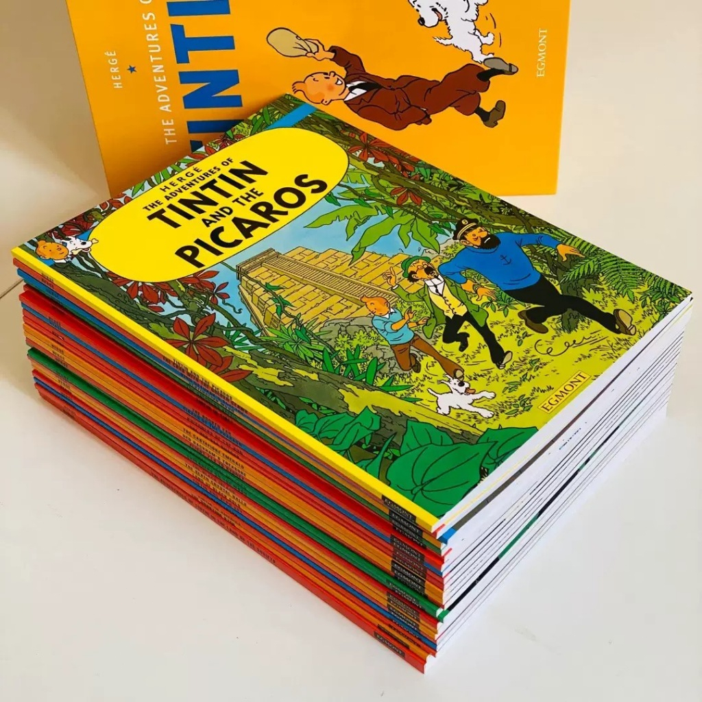 23 Books/Set The Adventures Of Tintin English Picture Story Book ...