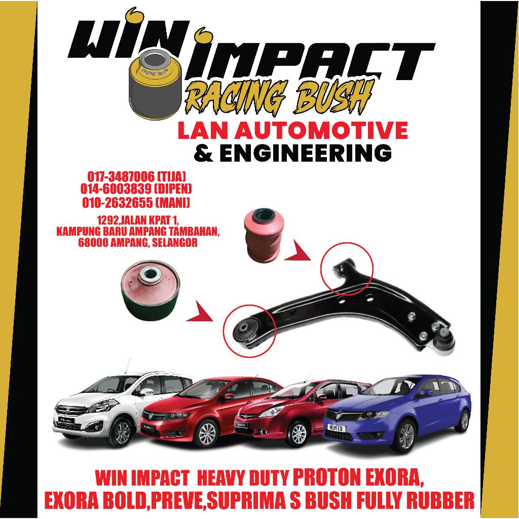 WIN IMPACT ORIGINAL PROTON EXORA, EXORA BOLD,PREVE,SUPRIMA S BUSH FULLY ...