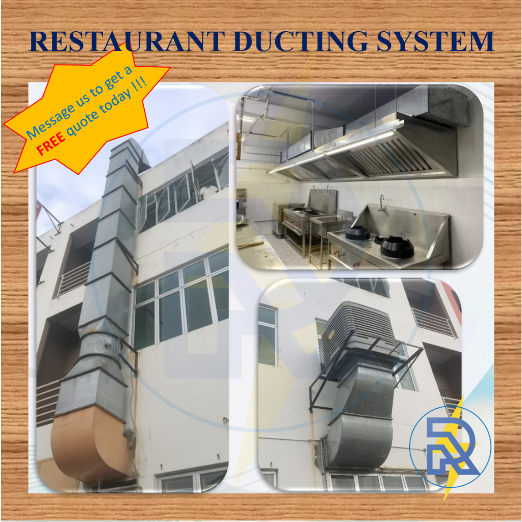 R-Electric GI SS Ducting Restaurant Kitchen Exhaust Duct System ...