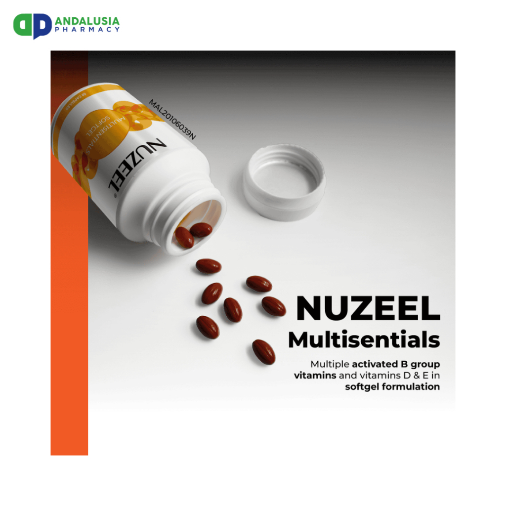 NUZEEL MULTISENTIAL SOFTGEL 60'S | Shopee Malaysia