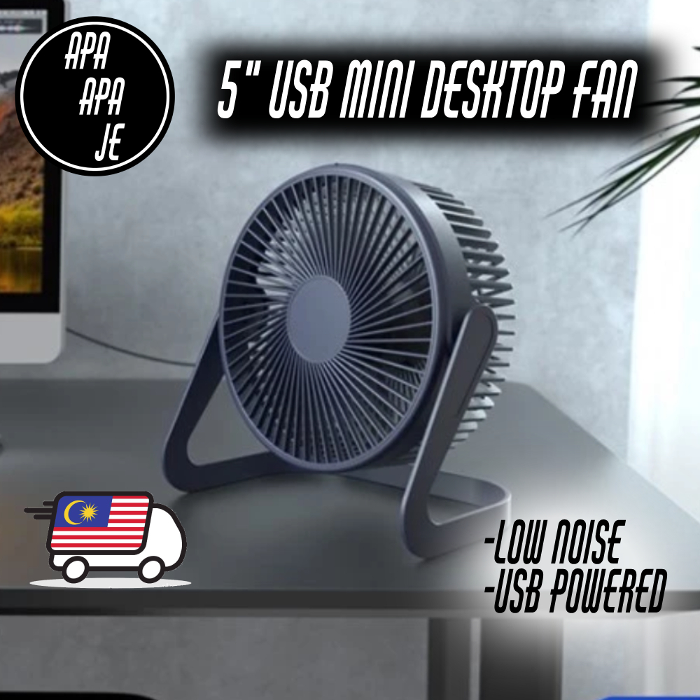 5 inch USB Fan Portable Fan Camping Fan Mini USB Desktop Fan Office ...