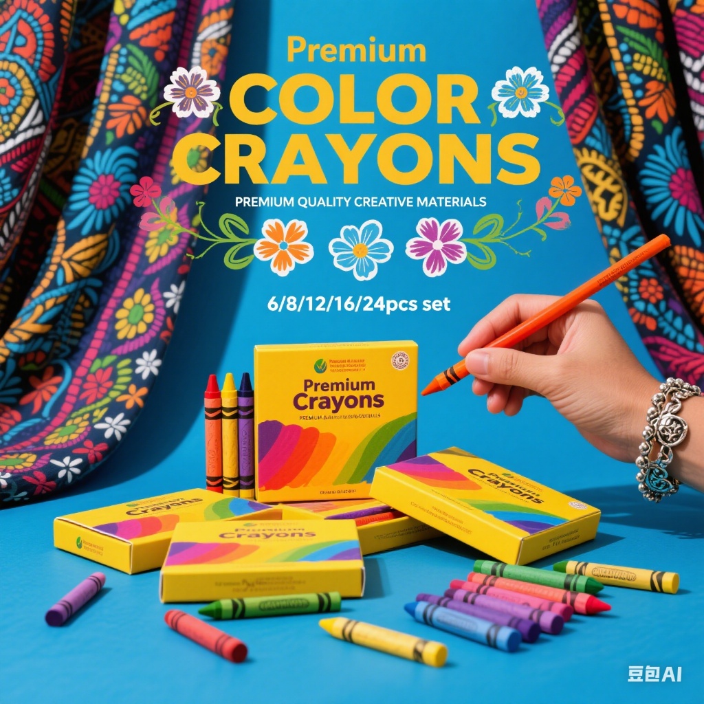 6/8/12/16/24pc Set Generic Crayon Art Painting Pens Stationary Gift ...
