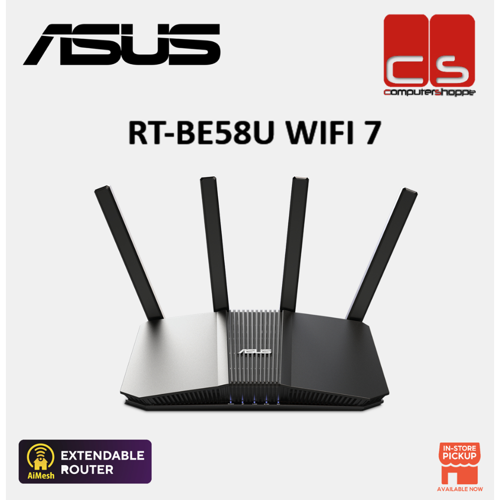 ASUS BE3600 DUAL BAND RT-BE58U WIFI 7 EXTENDABLE ROUTERS | Shopee Malaysia