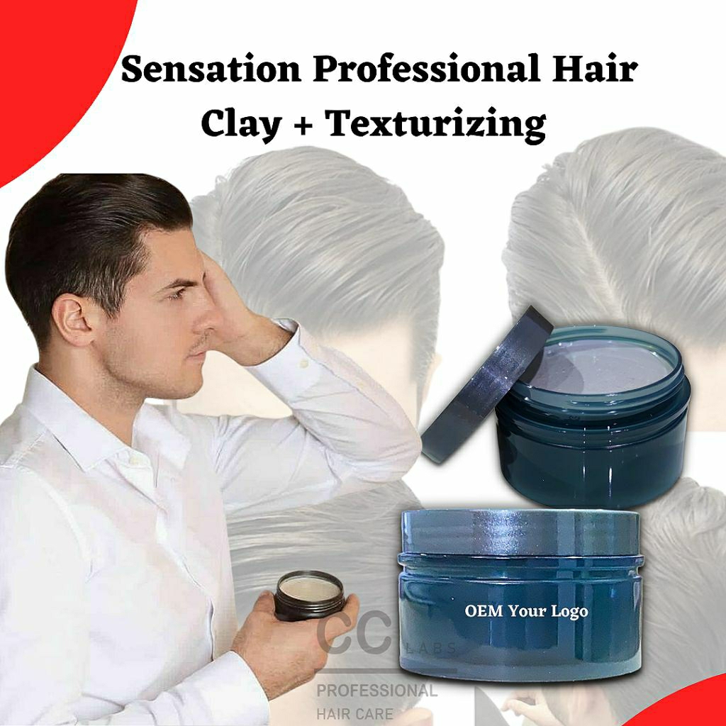 Borong OEM Sensational Professional Men 𝐇𝐚𝐢𝐫 𝐂𝐥𝐚𝐲 + Texturizing 100g ...