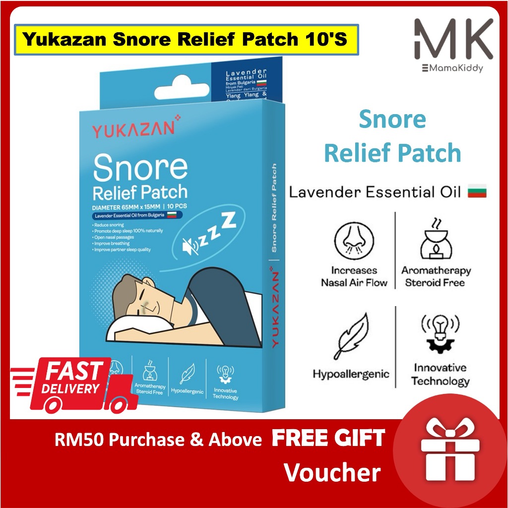 Yukazan Snore Relief Patch 10'S 𝗔𝗻𝘁𝗶 𝗦𝗻𝗼𝗿𝗶𝗻𝗴 Improve Recovery Sleep ...