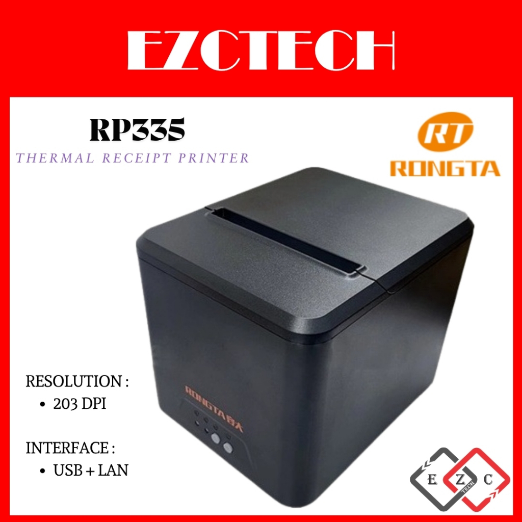 Rongta RP335 80mm Thermal Receipt Printer USB + ETHERNET LAN interface ...