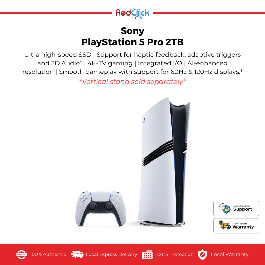 Sony PlayStation 5 Pro | PS5 Pro | 2TB SSD Storage | AI-enhanced