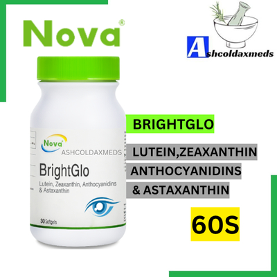 Nova BrightGlo 30 Softgels (Lutein,Zeaxanthin,Anthocyanidins ...
