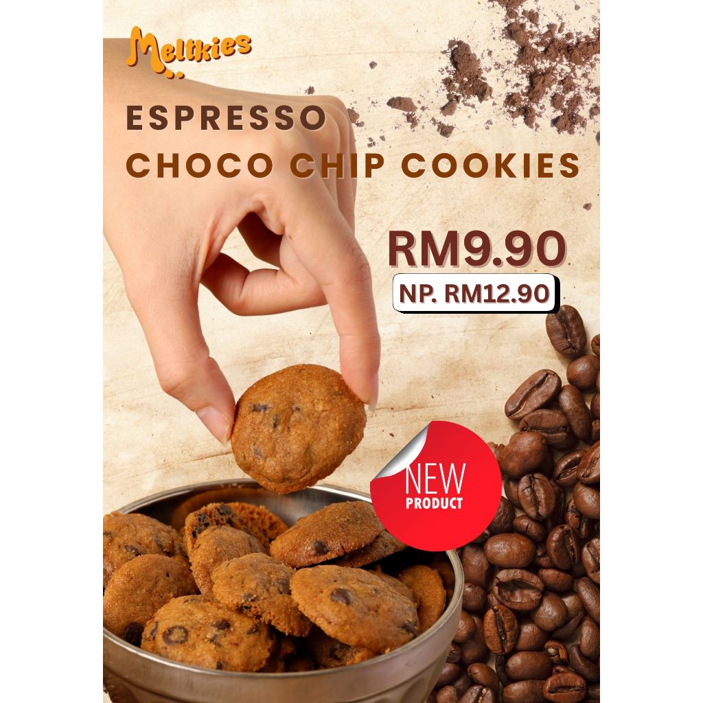 Meltkies Espresso Infusion Chocolate Chip Cookie: Rich Coffee Kick ...