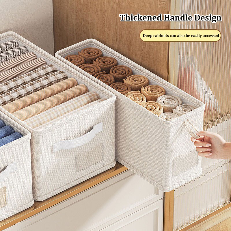 3PC Foldable Underwear sock storage box Washable Multi grid clothes ...