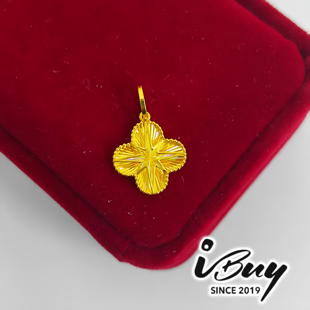 IBUY 916 Gold Northern Light Octagram Flower Pendant 0.88G 916 (22K ...