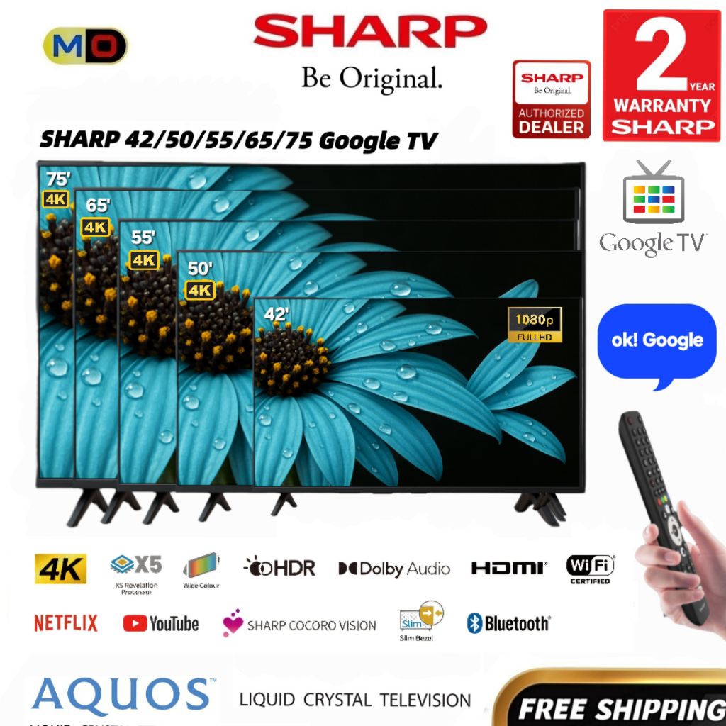 SHARP 4K Google TV UHD 42