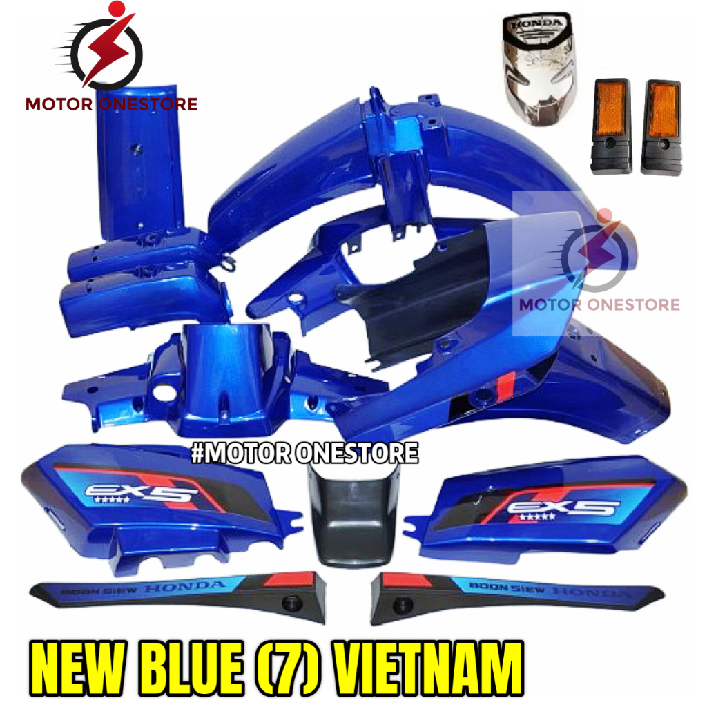 EX5 COVER SET WITH STICKER CAVER SET BODY COVER EX5 DREAM SIAP STICKER ...