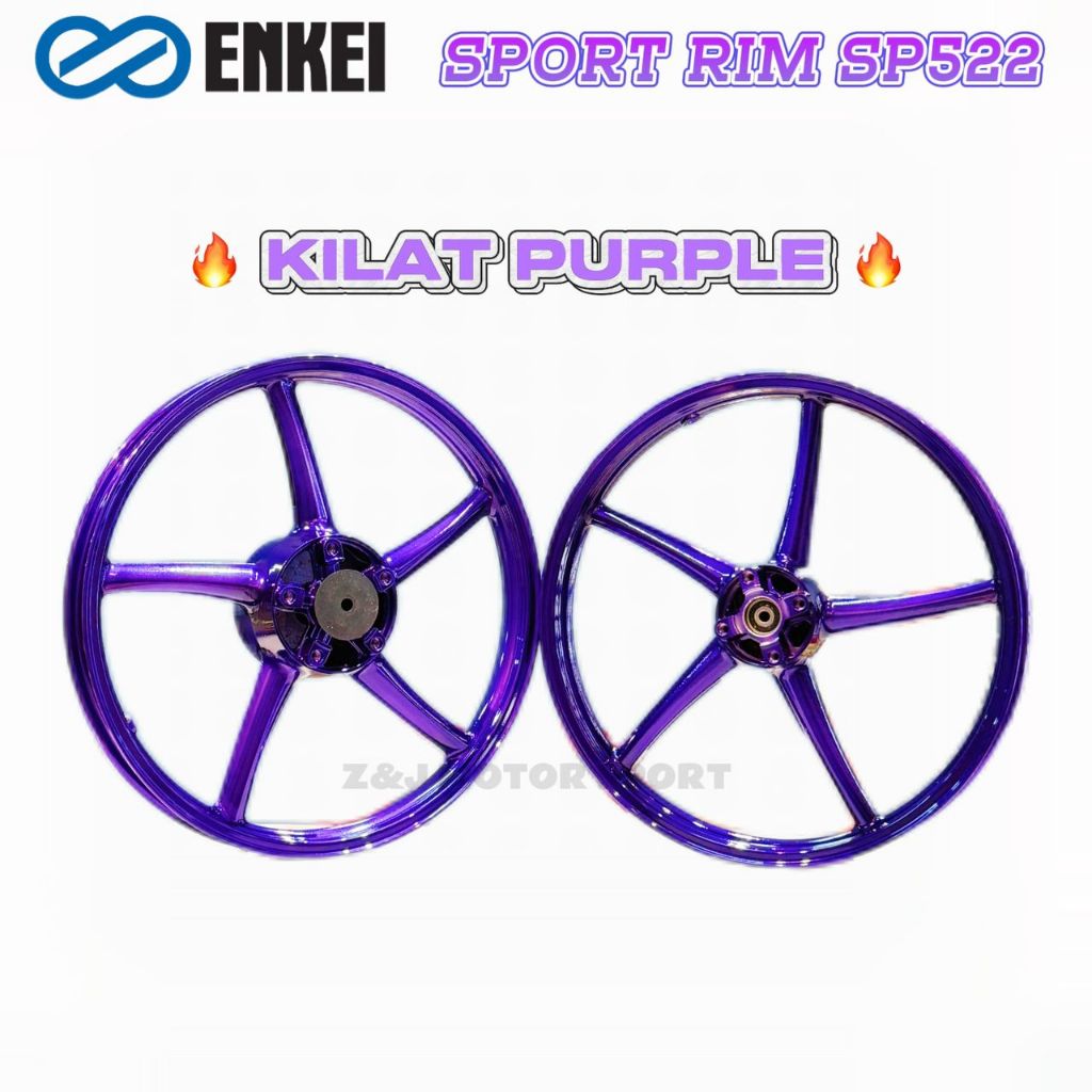 SPORT RIM ENKEI SP522 LIMITED COLOUR!!🔥KILAT PURPLE🔥 PNP Y15/Y16 ...