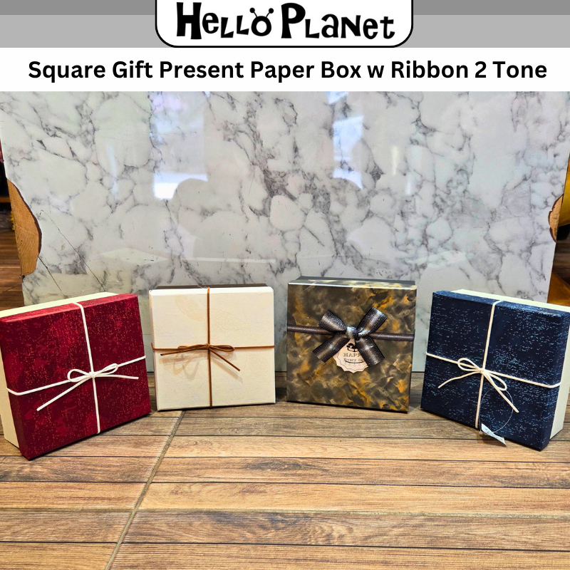 [READY STOCK] Decorative DIY 2 Color Rectangular Square Gift Present ...