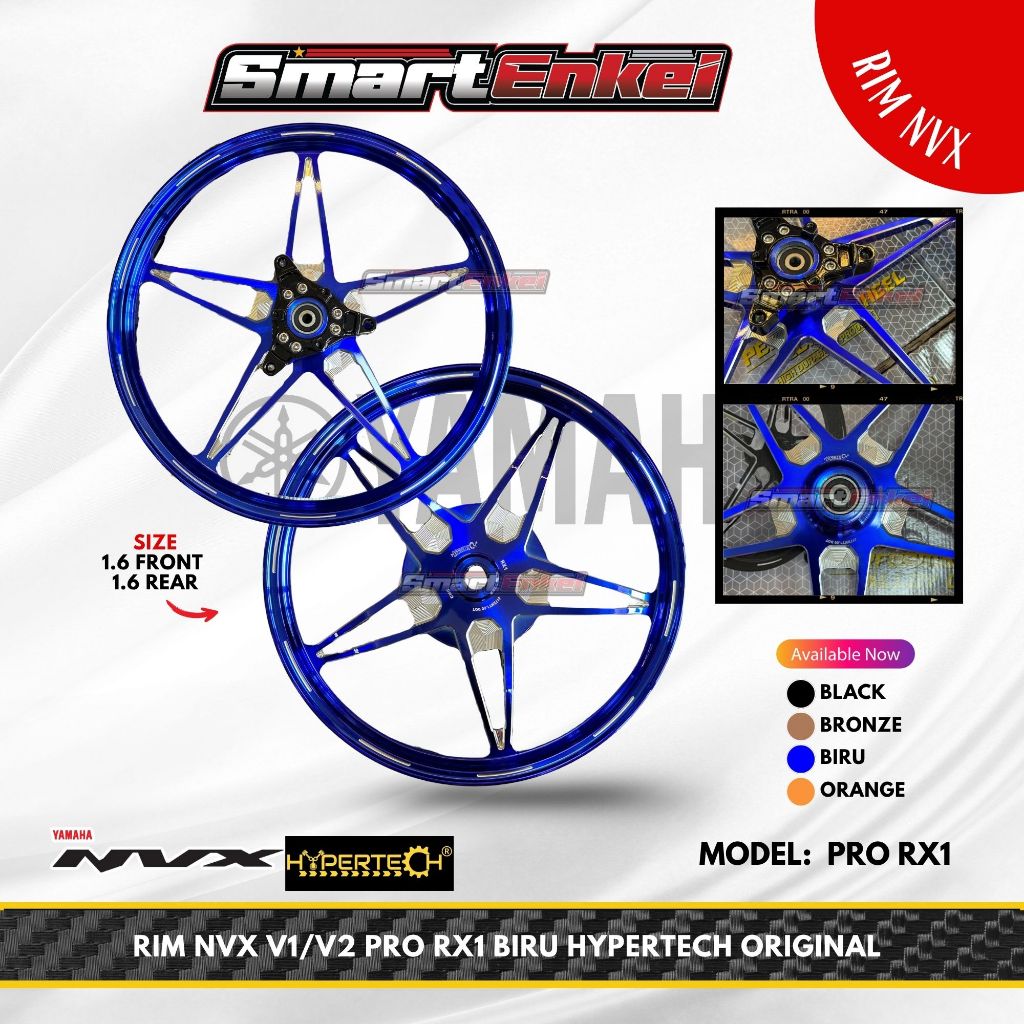 RIM NVX V1/V2 PRO RX1 BIRU HYPERTECH ORIGINAL | Shopee Malaysia