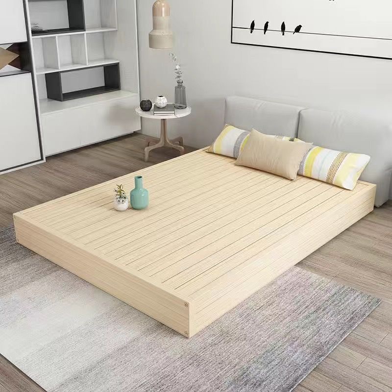 Box Shape Solid Wood Bed Frame/Bedroom Tatami Frame/Single/Queen/King ...