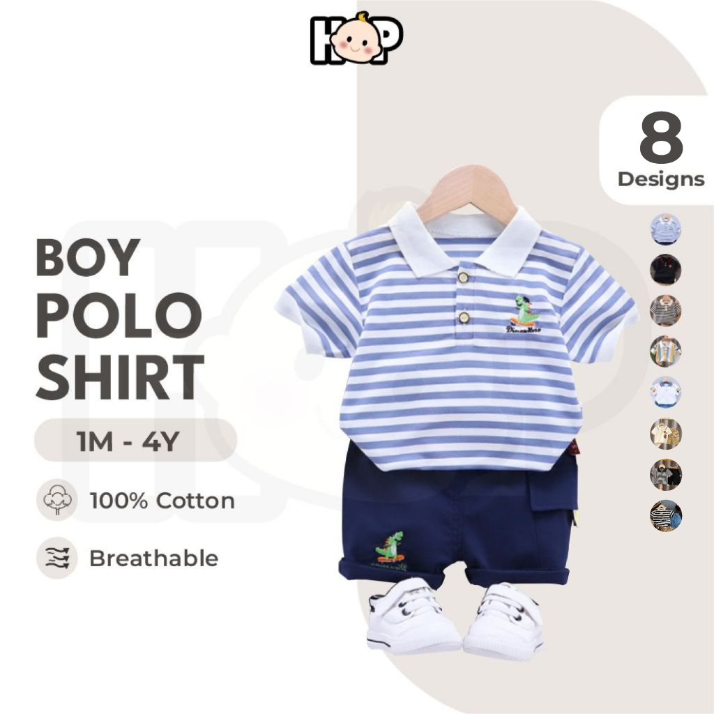 2 Piece Boys Polo Shirt & Pants
