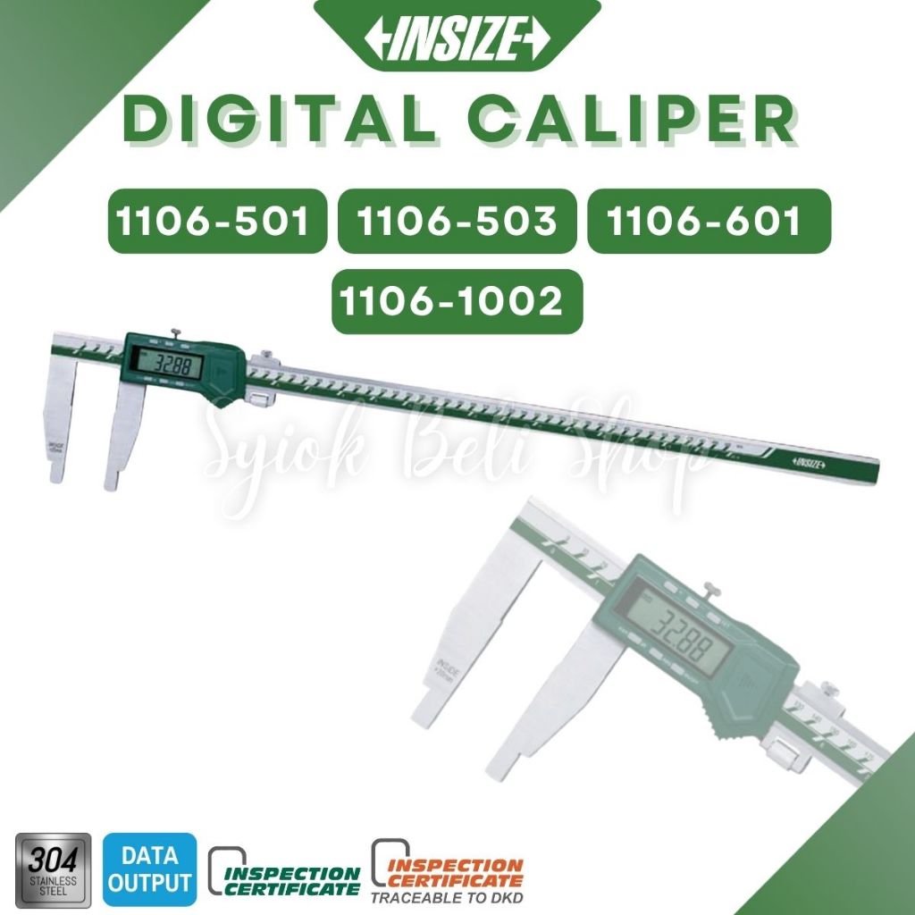 Insize Digital Caliper 1106-501/1106-503/1106-601 /1106-1002 | Shopee ...