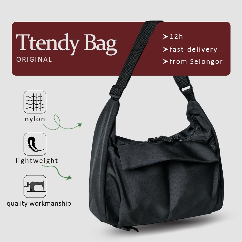 Sling Bag Women Shoulder Bag Large Capacity for School Nilon Sling Beg ...