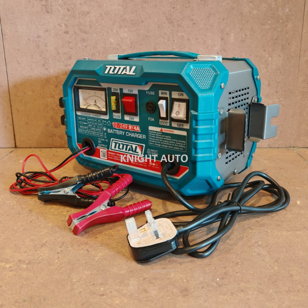 TOTAL TBC1601 Automotive Battery Charger 12V/24V ID37352 | Shopee Malaysia