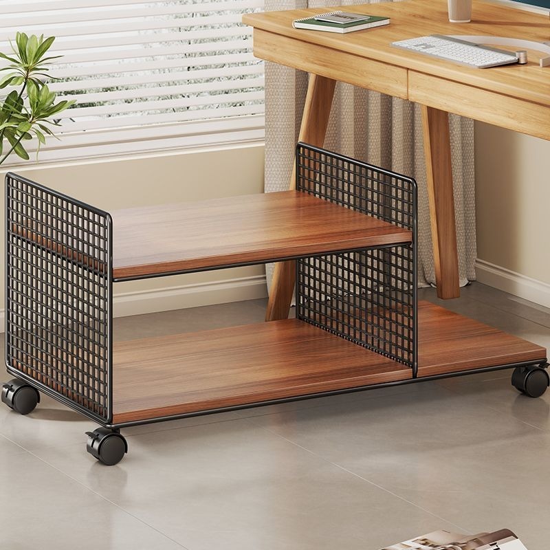 Printer Stand Office Movable Copier Floor Rack Double Layer Storage ...
