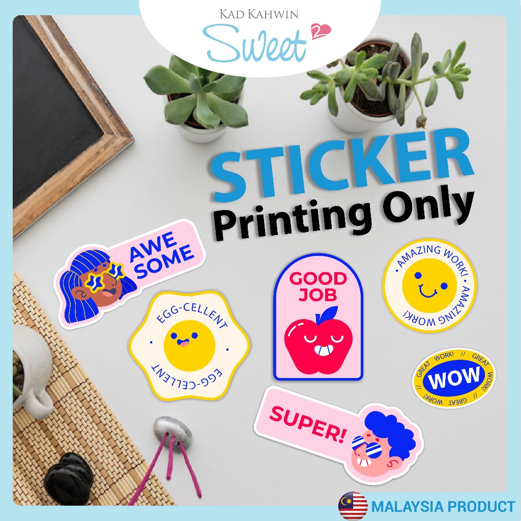 Printing Sticker /Stiker /Seal Label/Customise Sticker/Label Sticker ...