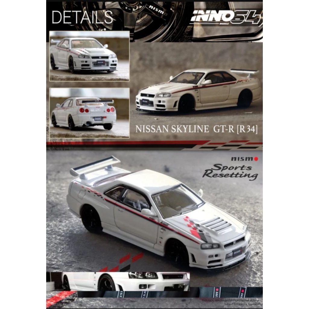 INNO64 1/64 Nissan Skyline GT-R (R34) Nismo Sports Resetting (S-Tune ...