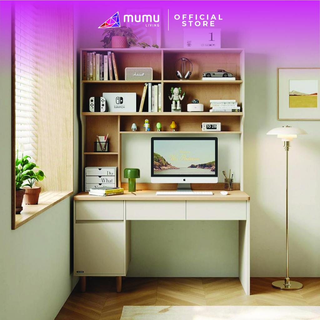 [MUMU Living] Meja Belajar Grandia (1.40m) Grandia Study Table (1.40m ...