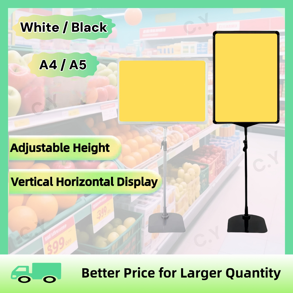 Table Top Signboard Stand A4 A5 Price Stand Tag A3 Poster Metal Stand ...