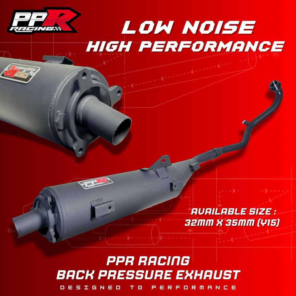 PPR RACING BACK PRESSURE EXHAUST Y15 Y16 LCV8 / LOW NOISE / HIGH ...