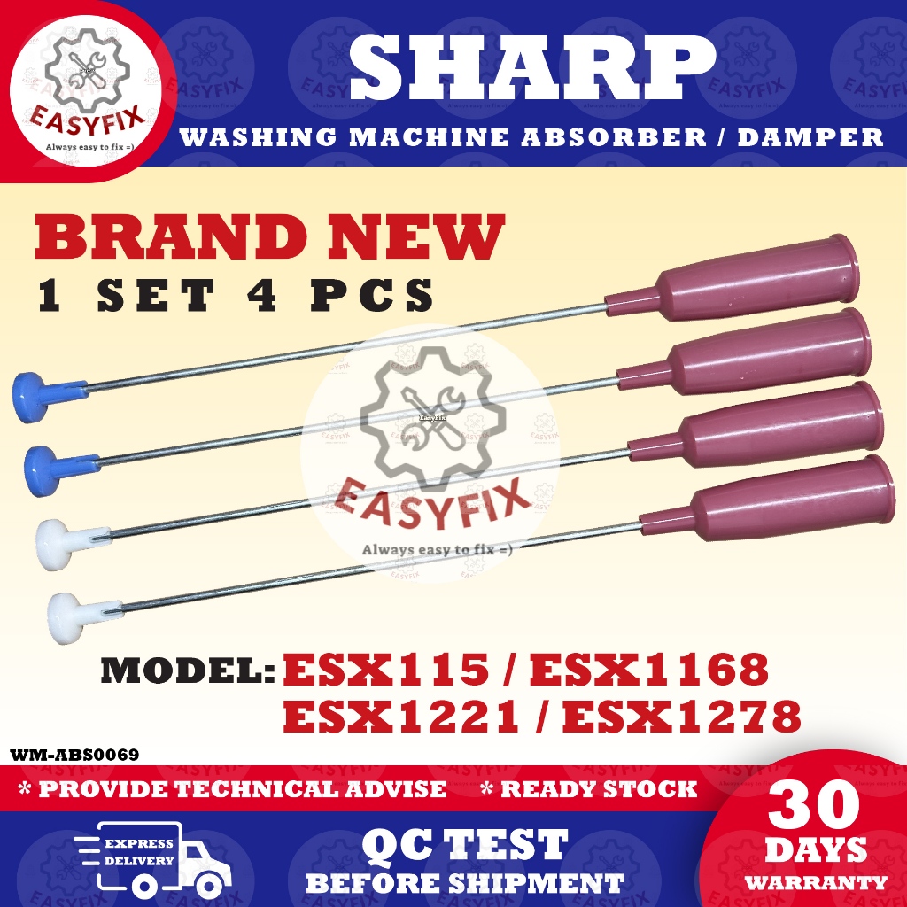ESX115 / ESX1168 / ESX1221 / ESX1278 SHARP Washing Machine Absorber ...