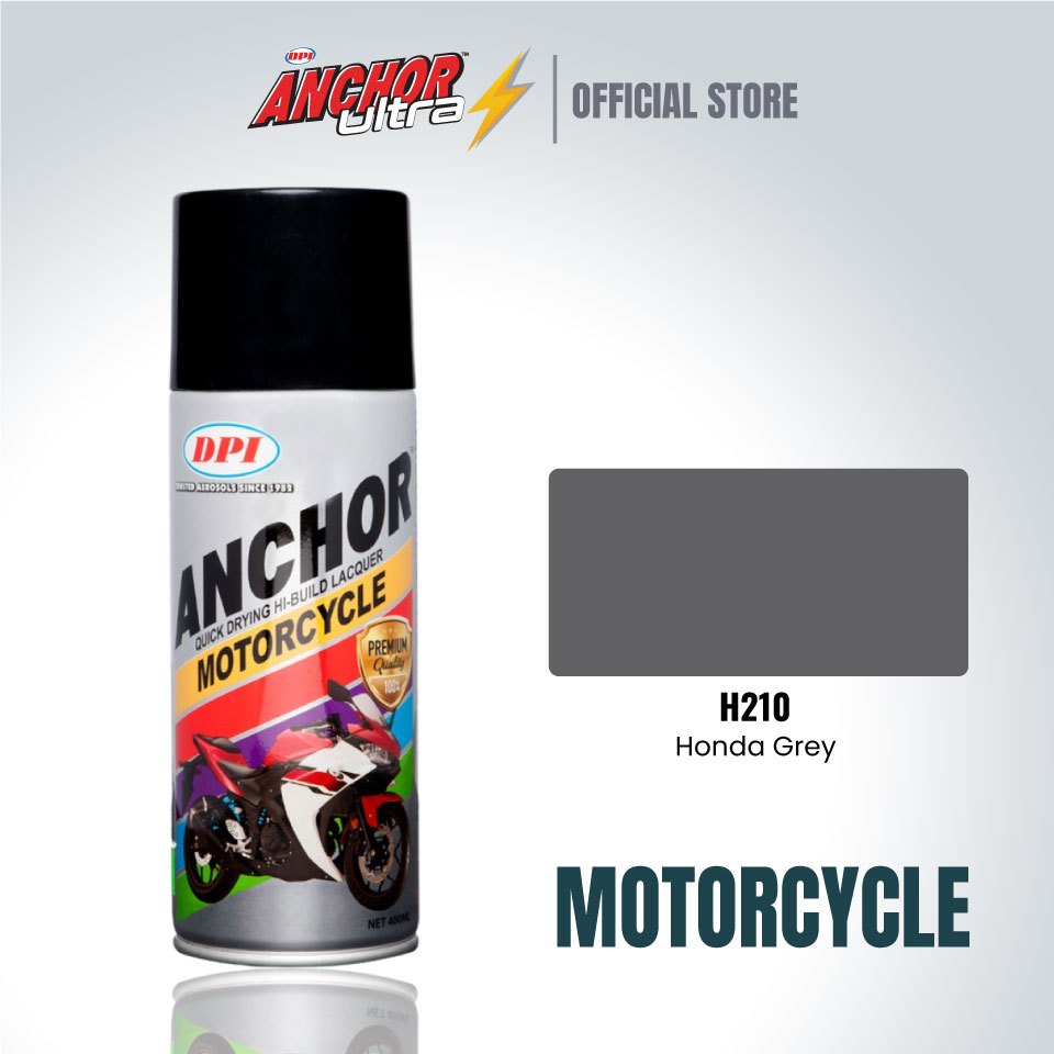 DPI Anchor Motorcycles Honda Warna Honda Grey Kelabu 400ml Spray Paint ...