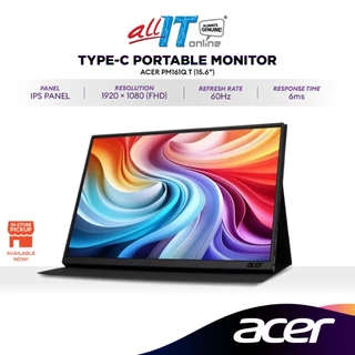 ACER PM161Q T (TOUCH) / PM161Q B 15.6" FHD IPS Type-C Portable Monitor | 60Hz | Business Monitor | 1080p