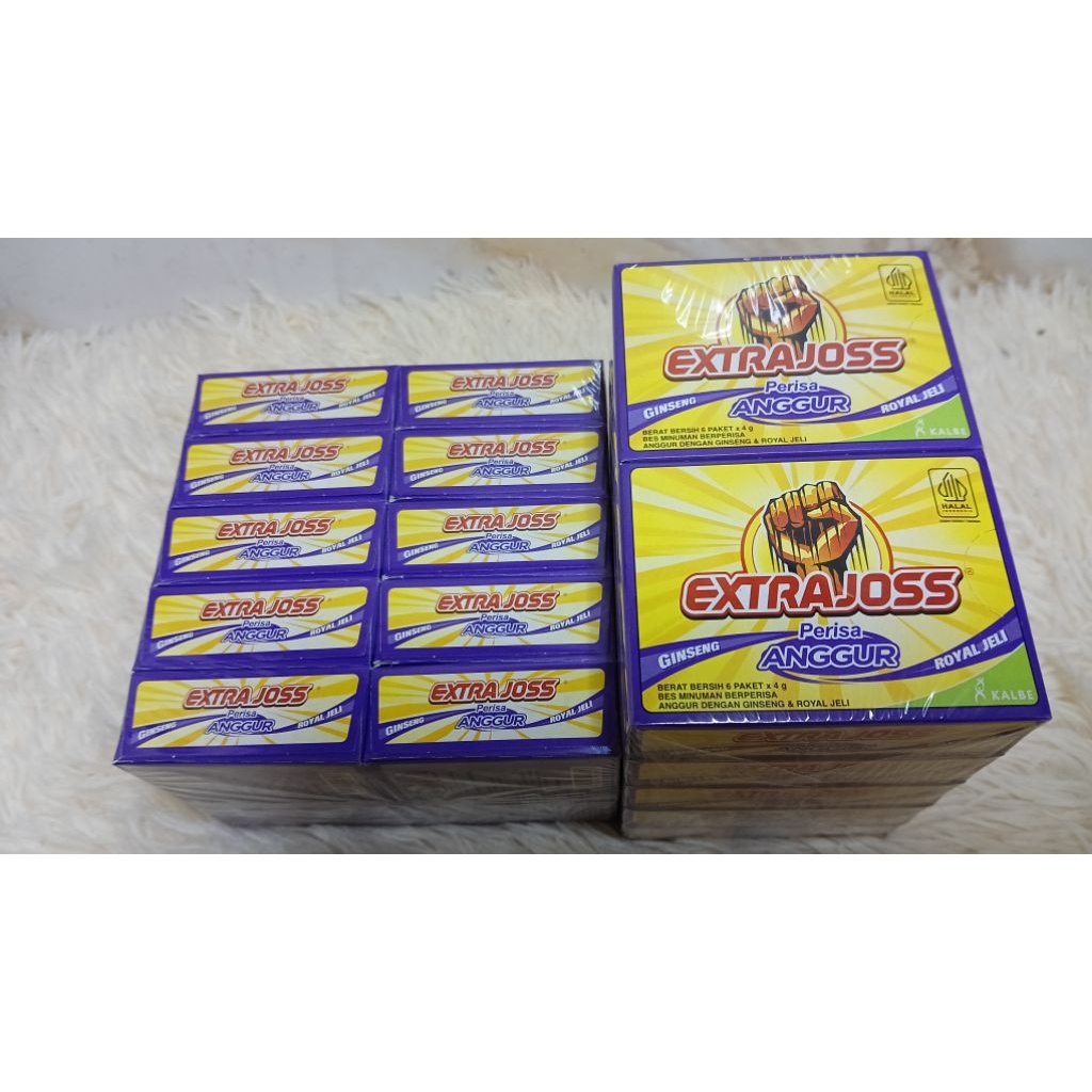 EXTRA JOSS ANGGUR REAL FRUIT EXTRAC (BOX) 10X6'SX4G | Shopee Malaysia